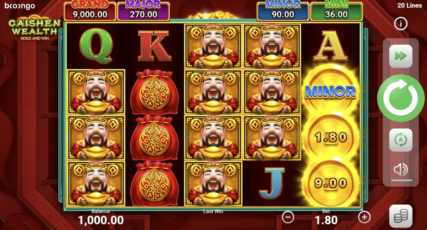 Caishen Wealth Slot Gameplay