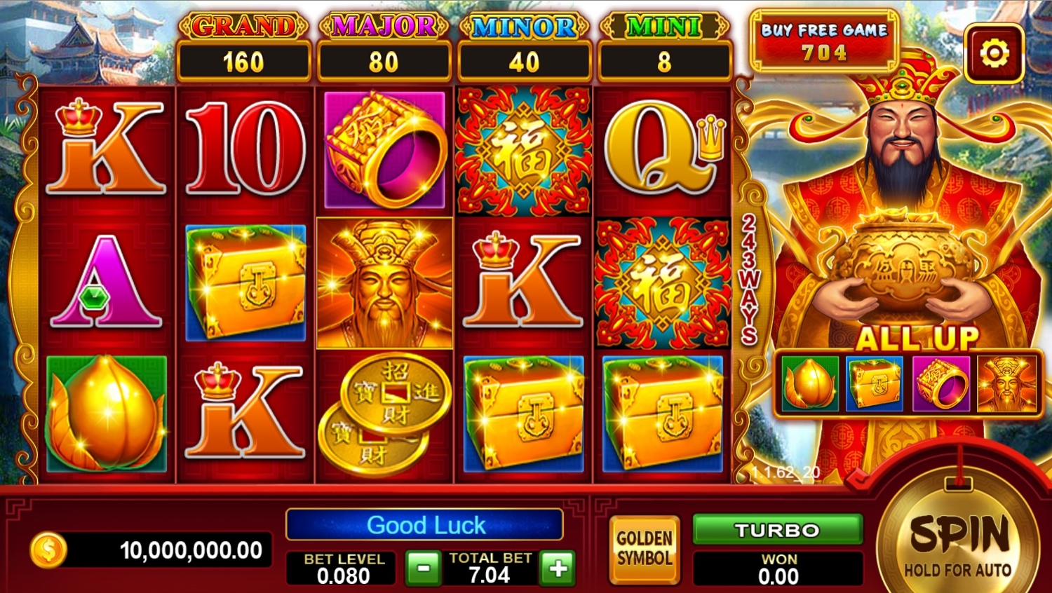 Caishen's Fortune Slot Gameplay