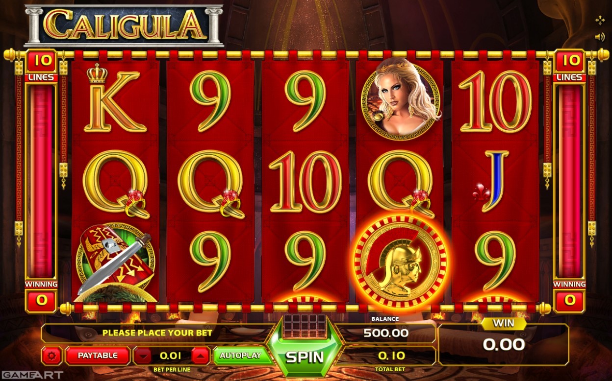 Caligula Slot Gameplay