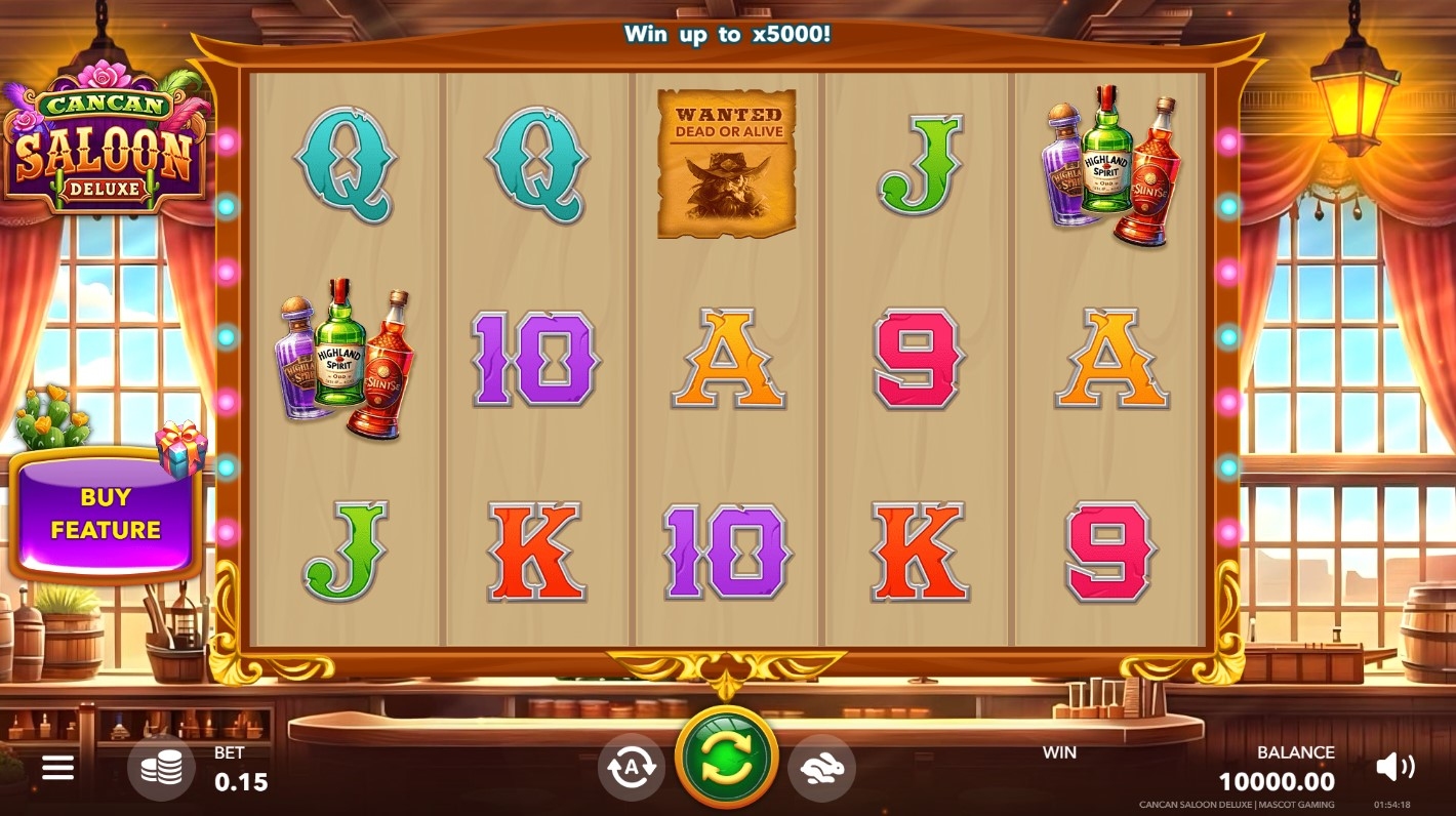 Can can Saloon Deluxe Slot Gameplay