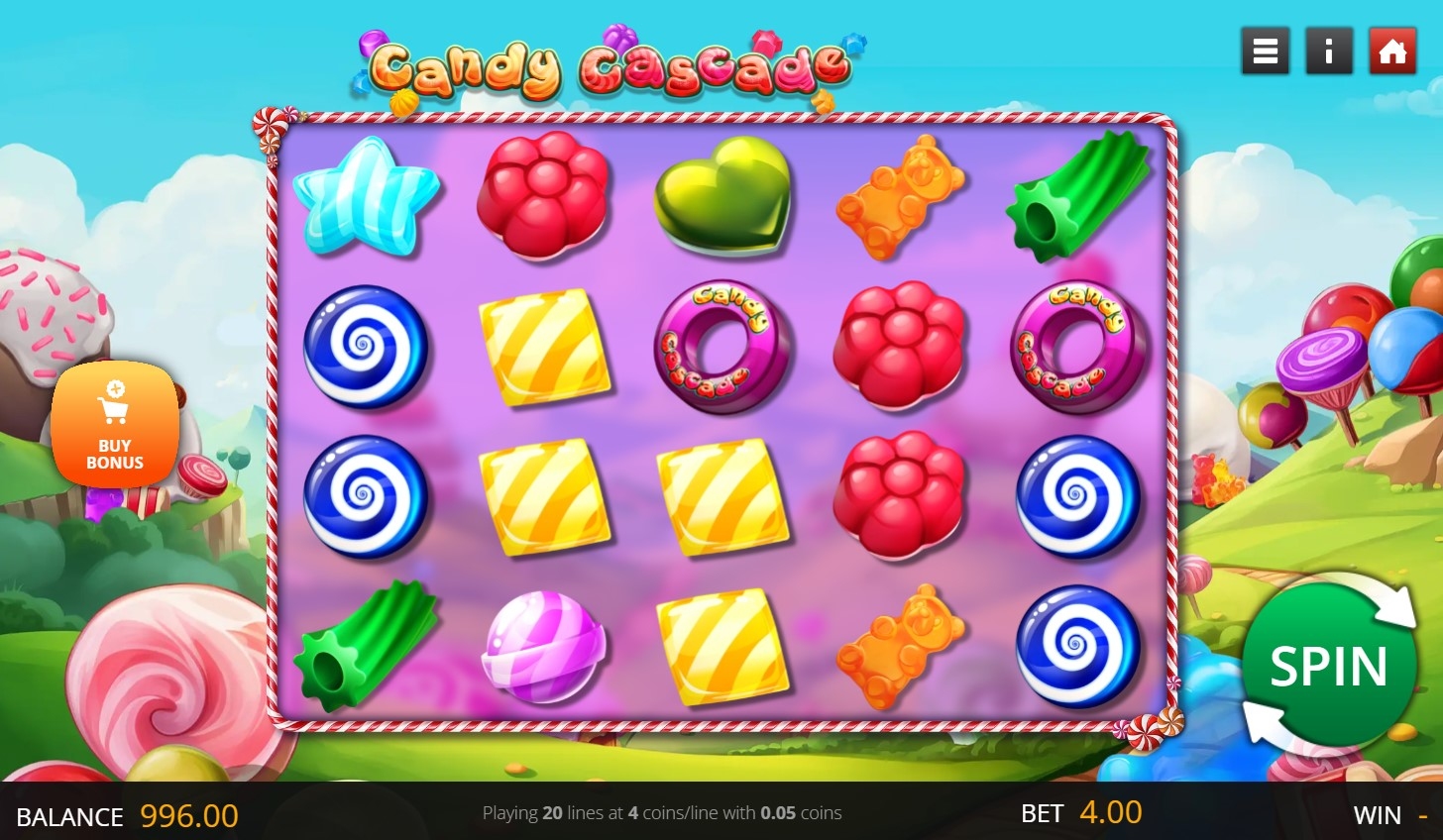 Candy Cascade Slot Gameplay