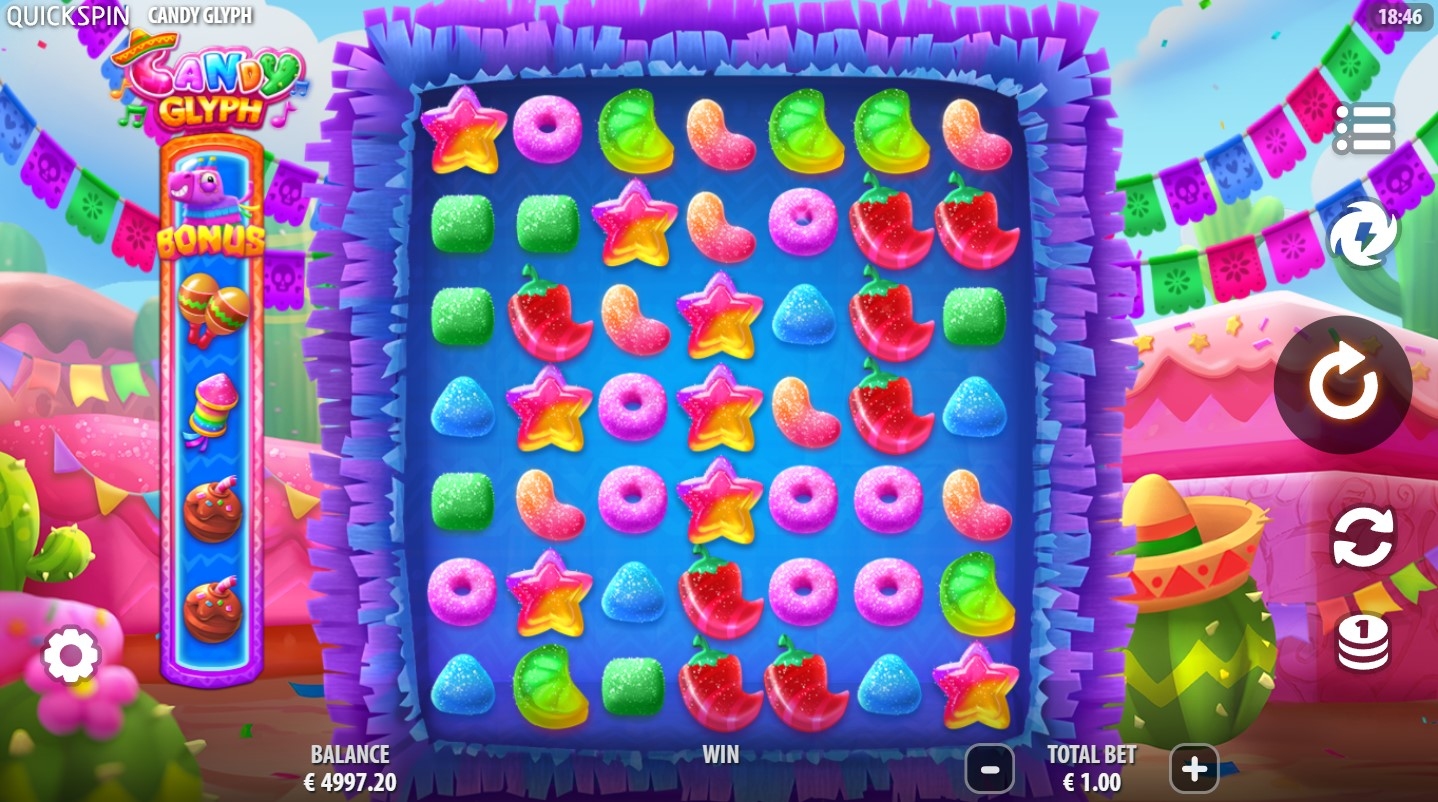 Candy Glyph Slot Gameplay