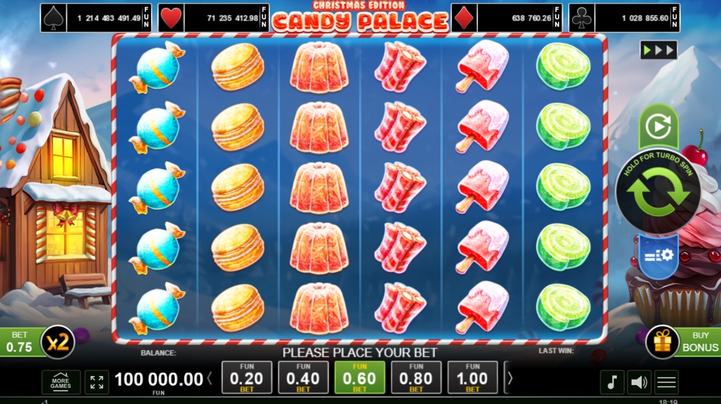 Candy Palace - Christmas Edition Slot Gameplay