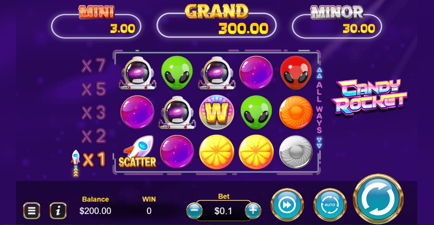 Candy Rocket Slot Gameplay