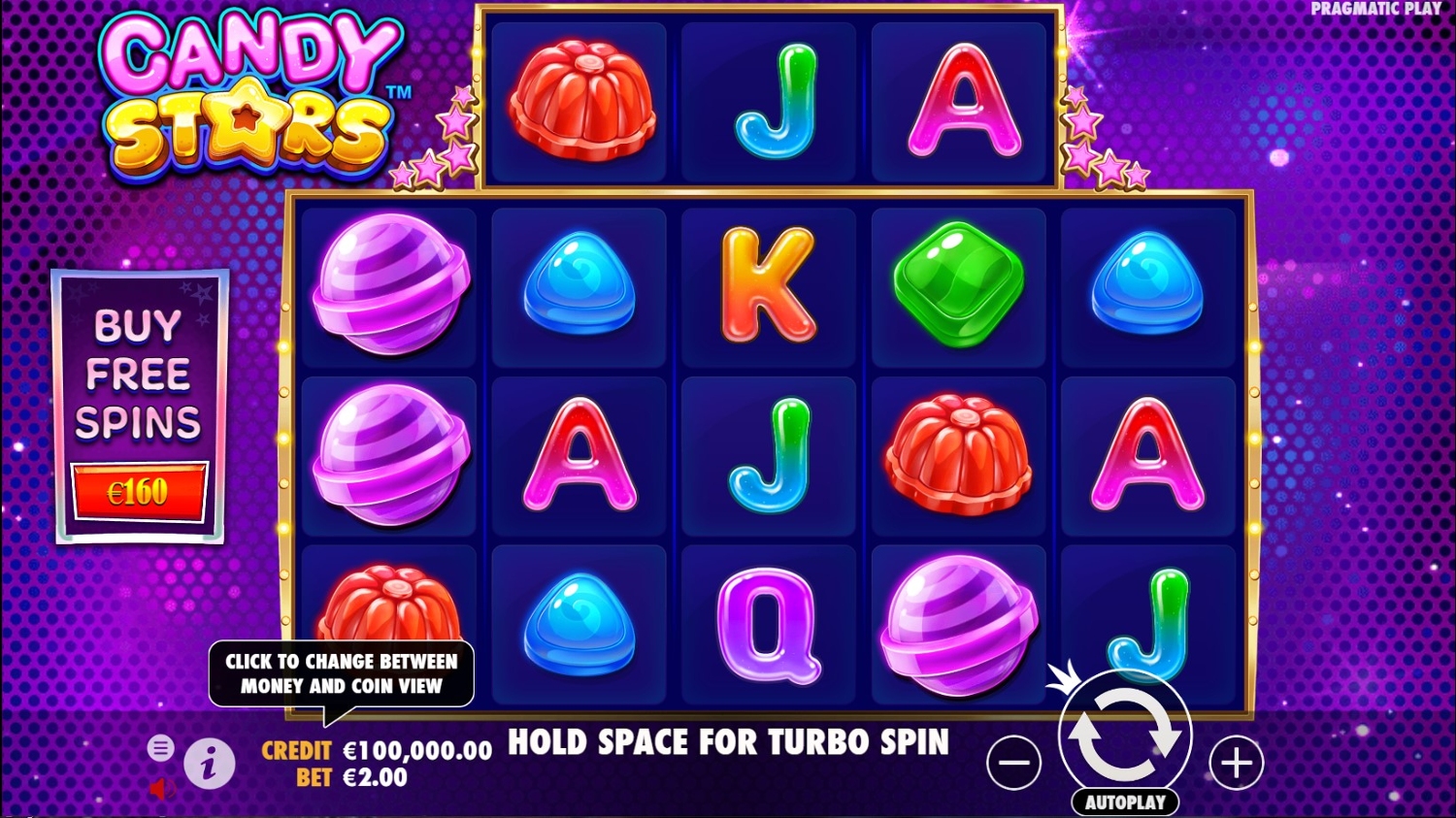 Candy Stars Slot Gameplay