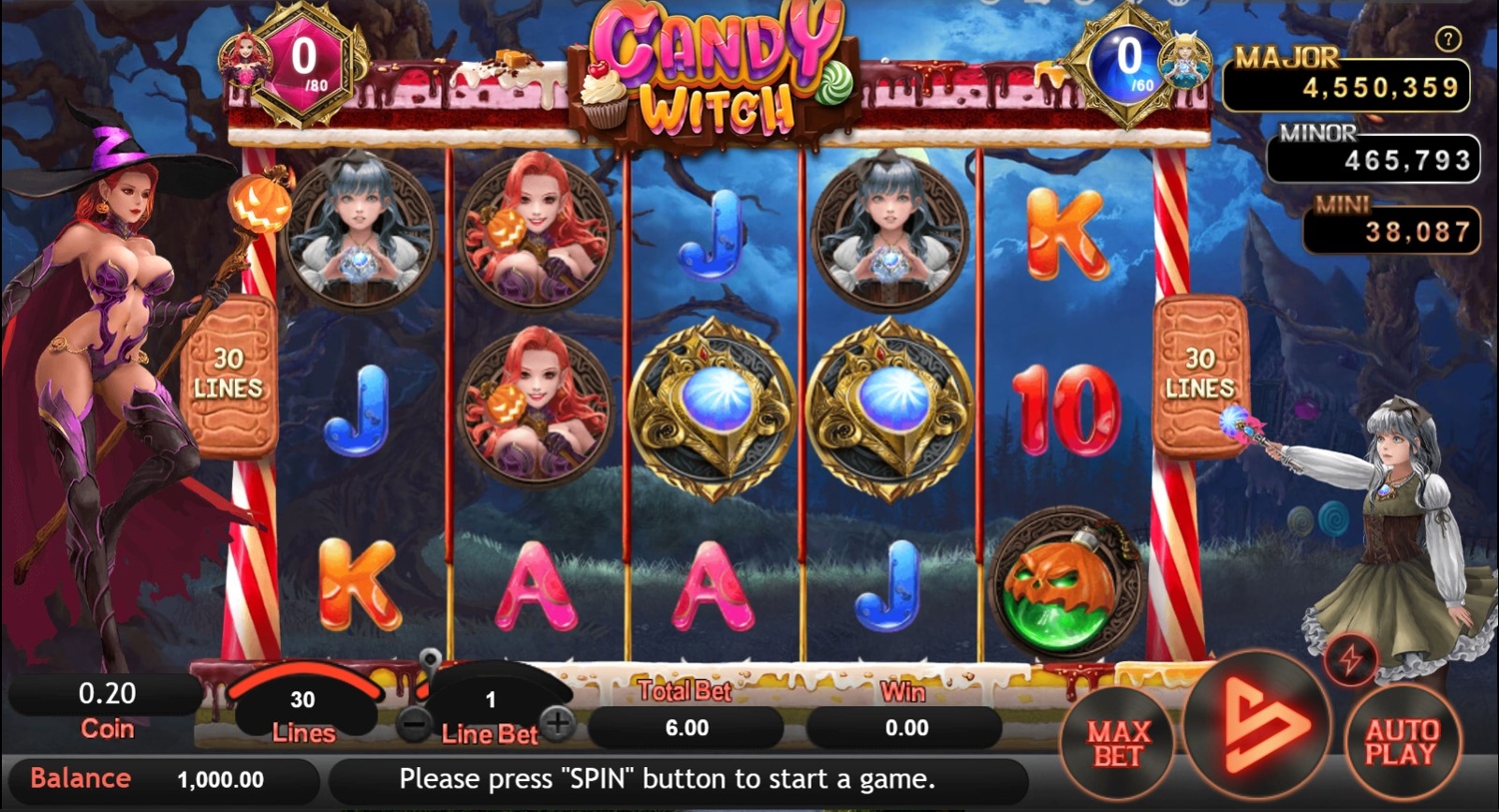 Candy Witch Slot Gameplay