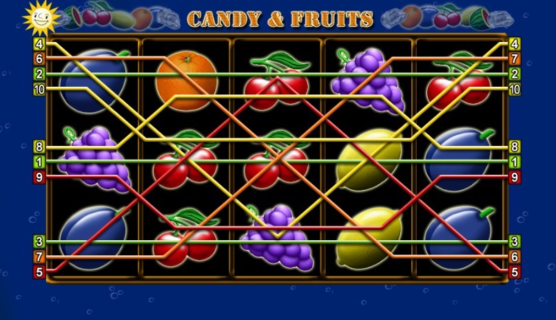 Candy and Fruits Slot Gameplay