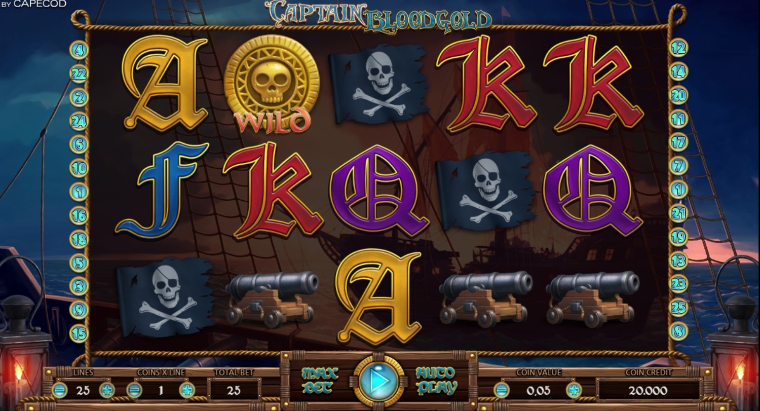 Captain Bloodgold Slot Gameplay