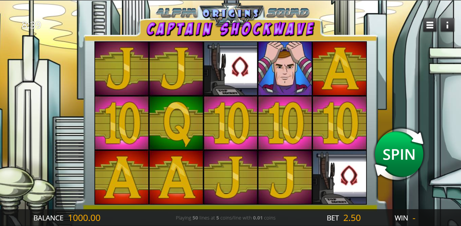 Captain Shockwave Slot Gameplay