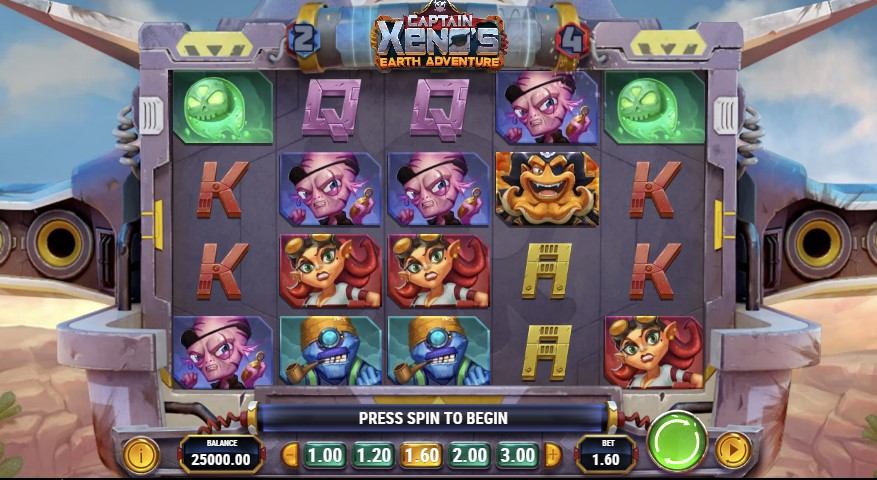 Captain Xeno's Earth Adventure Slot Gameplay