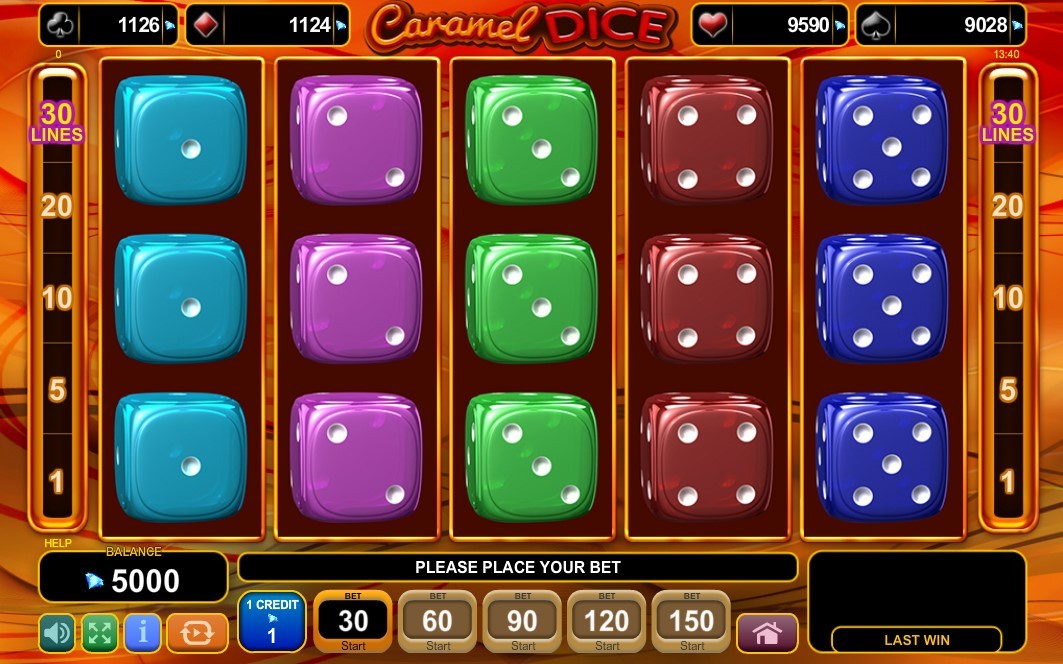 Caramel Dice Slot Gameplay