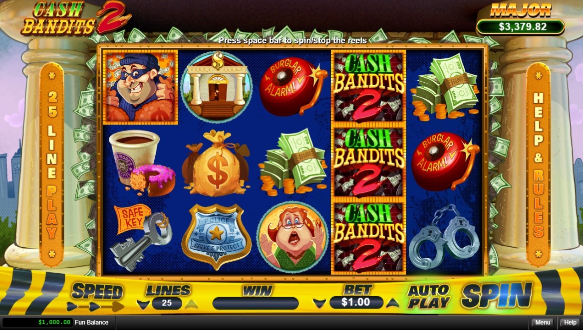 Cash Bandits 2 Slot Gameplay