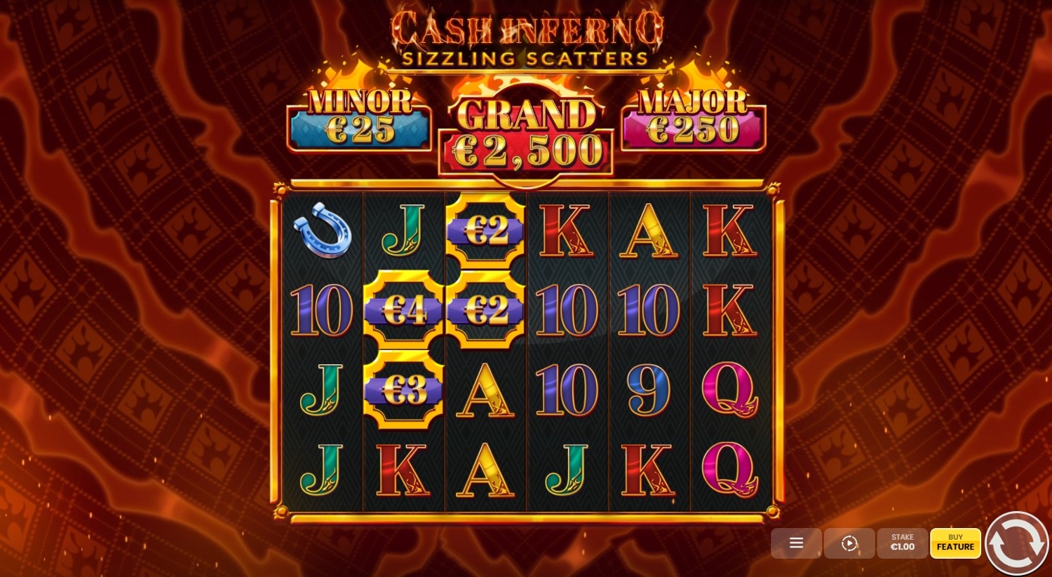 Cash Inferno: Sizzling Scatters Slot Gameplay