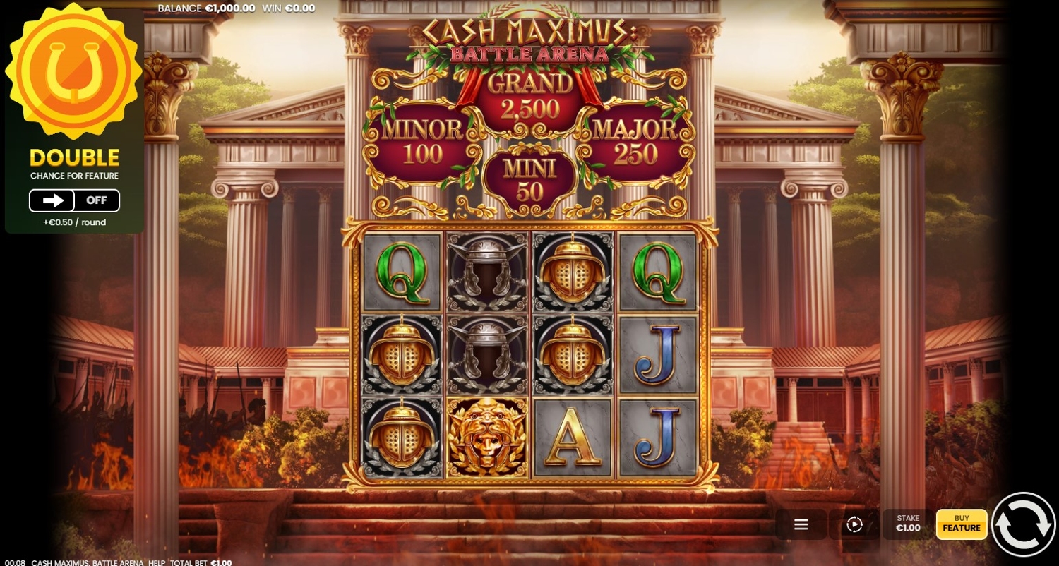 Cash Maximus: Battle Arena Slot Gameplay