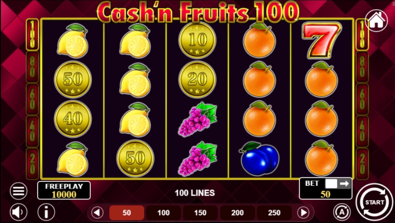 Cash'n Fruits 100 Slot Gameplay