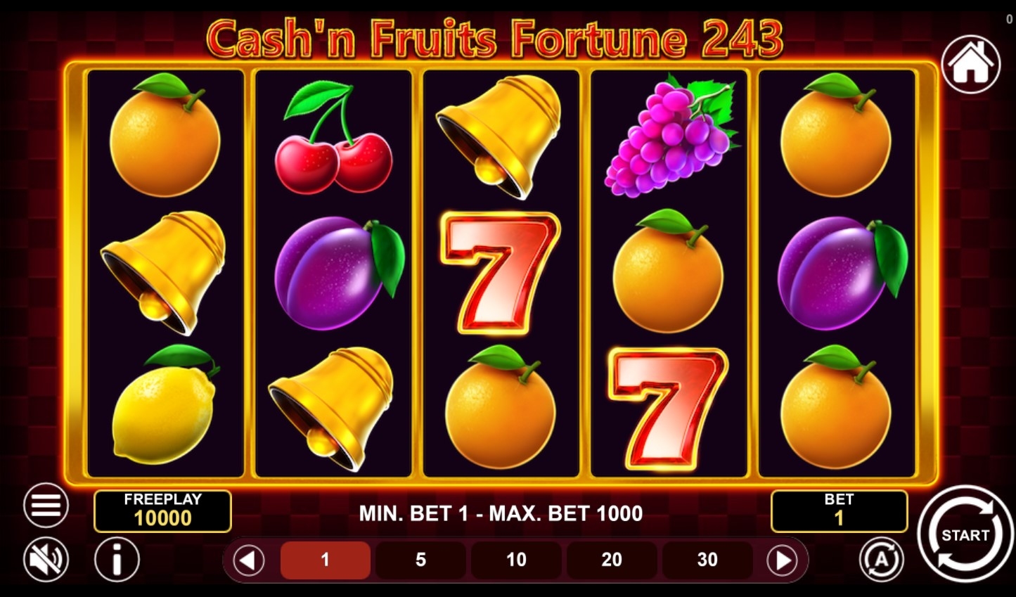Cash'n Fruits Fortune 243 Slot Gameplay