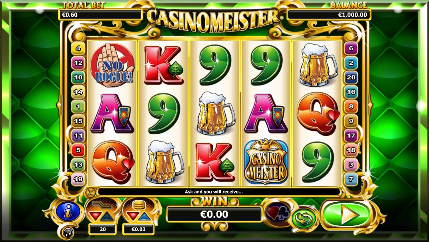 Casinomeister Slot Gameplay