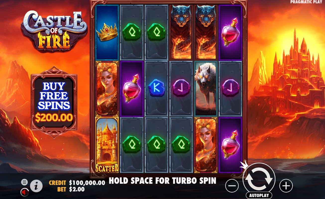 Castle of Fire Slot Gameplay