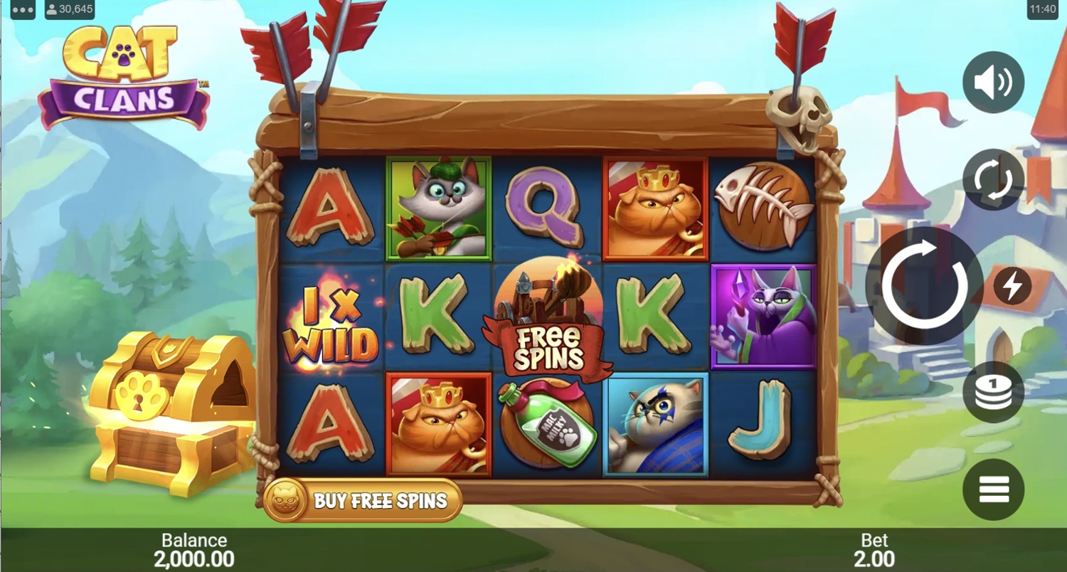 Cat Clans Slot Gameplay