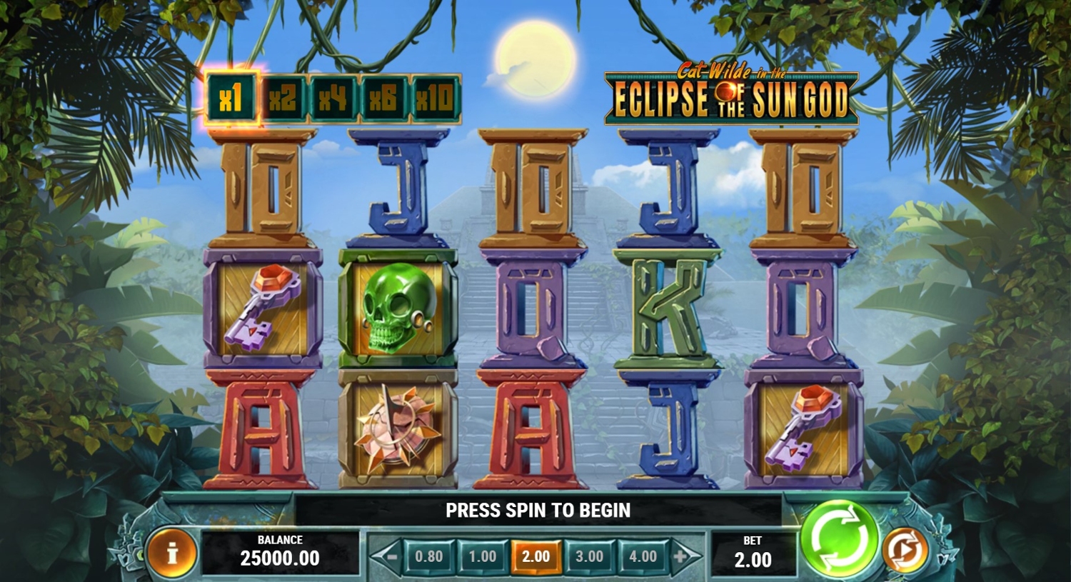 Cat Wilde in the Eclipse of the Sun God Slot Gameplay