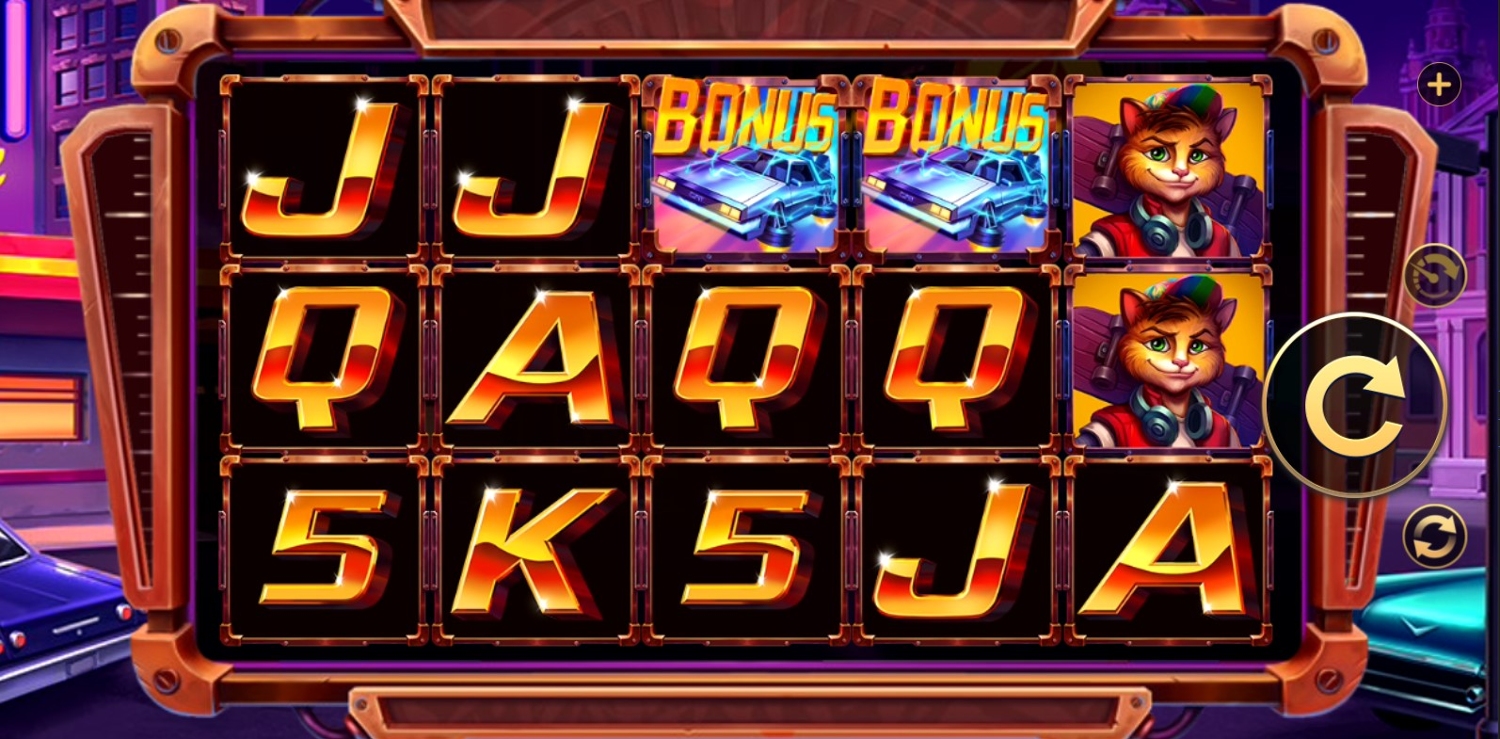 Cat to the Future Slot Gameplay