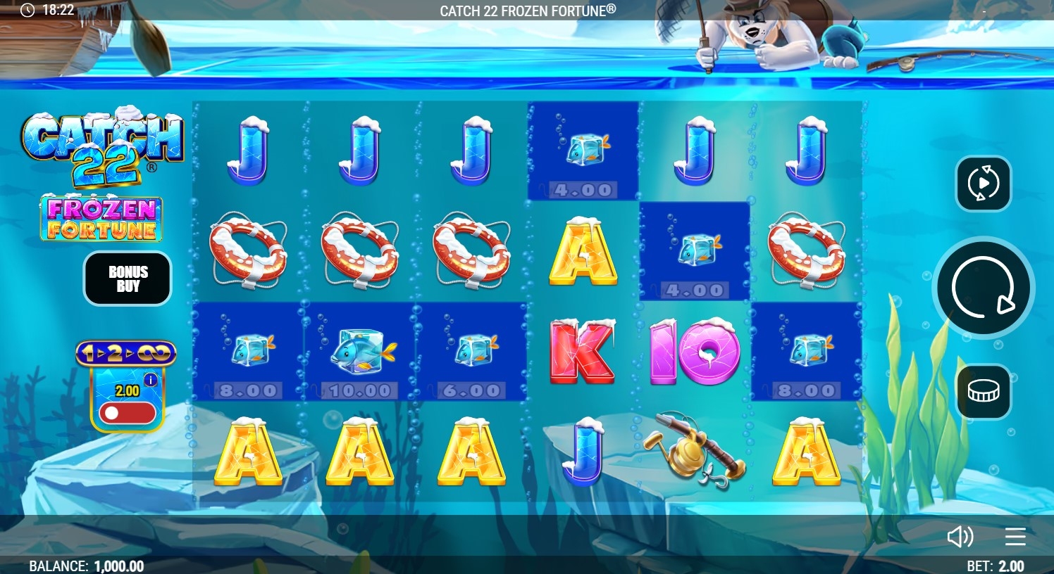 Catch 22 - Frozen Fortune Slot Gameplay