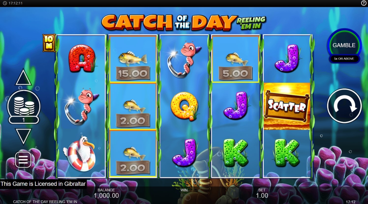 Catch of the Day Reeling Em In Slot Gameplay