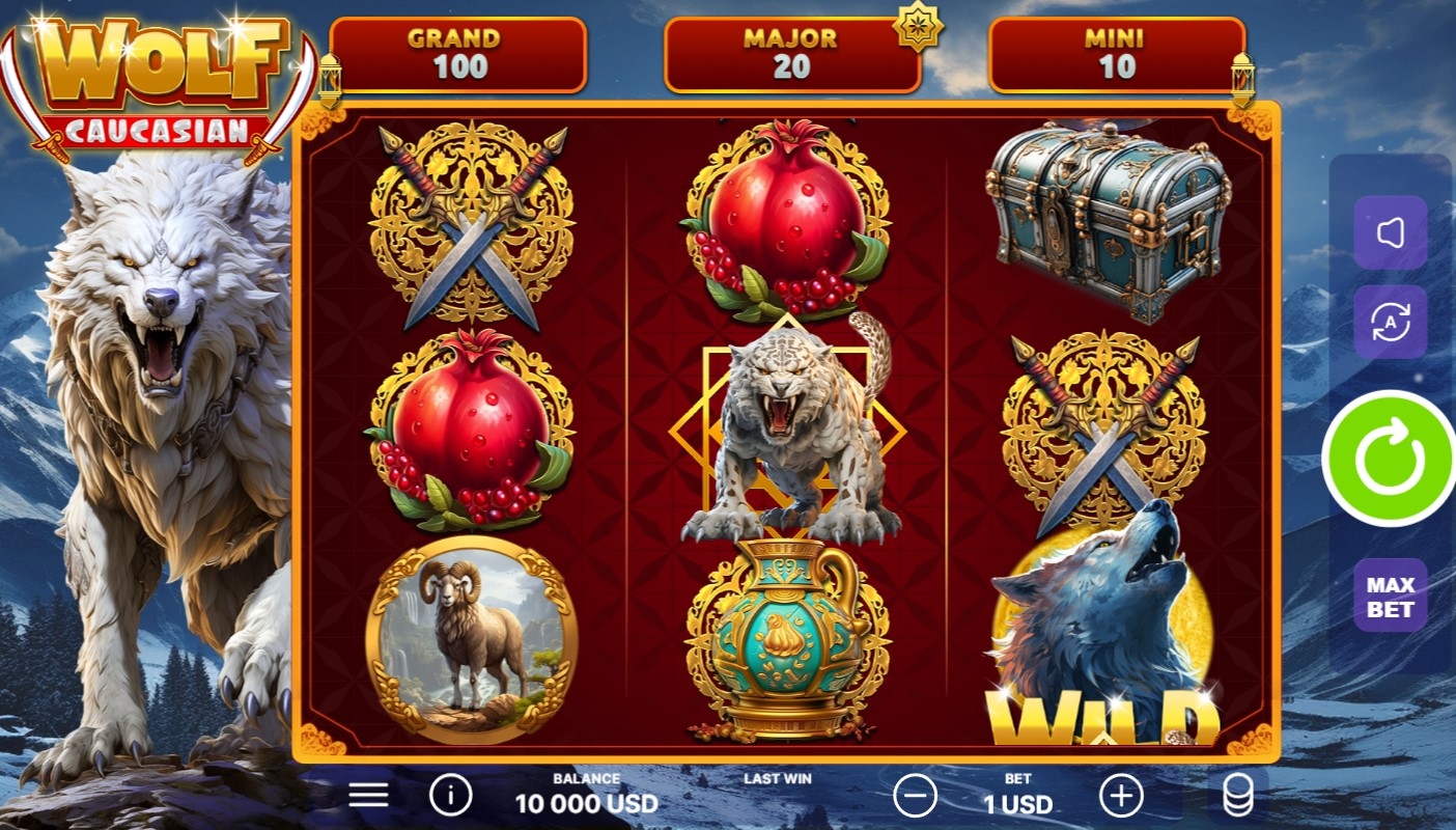 Caucasian Wolf Slot Gameplay