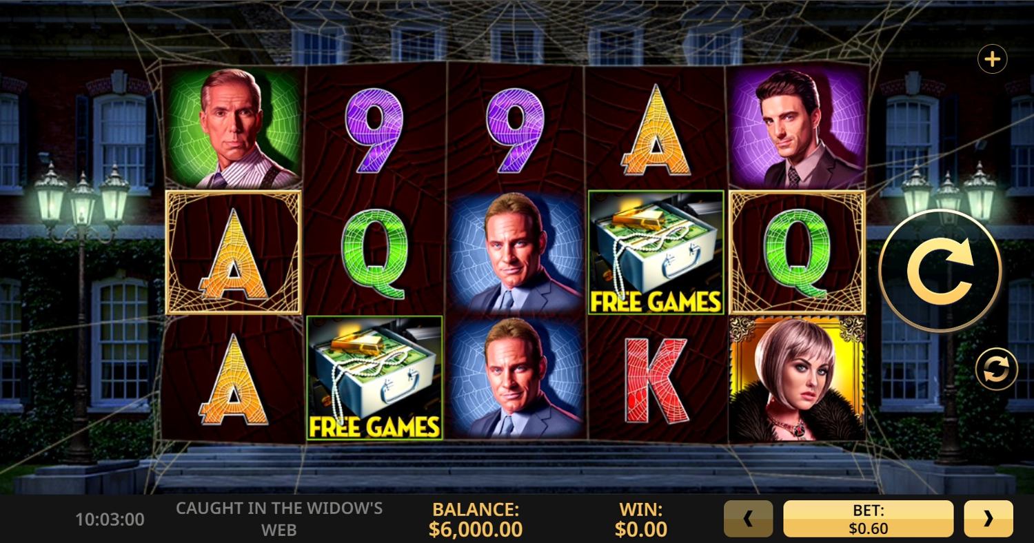 Caught in the Widow's Web Slot Gameplay
