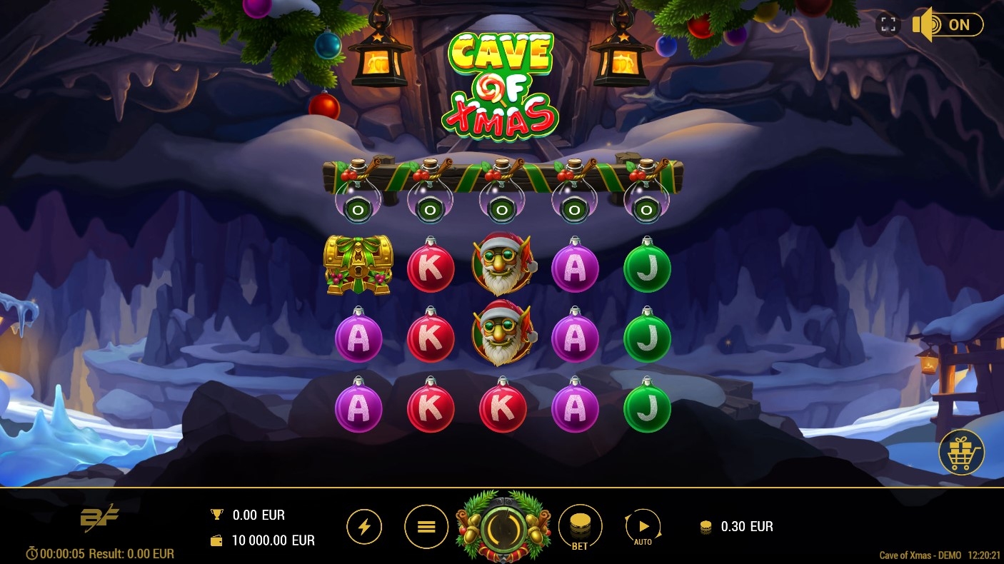 Cave of Xmas Slot Gameplay