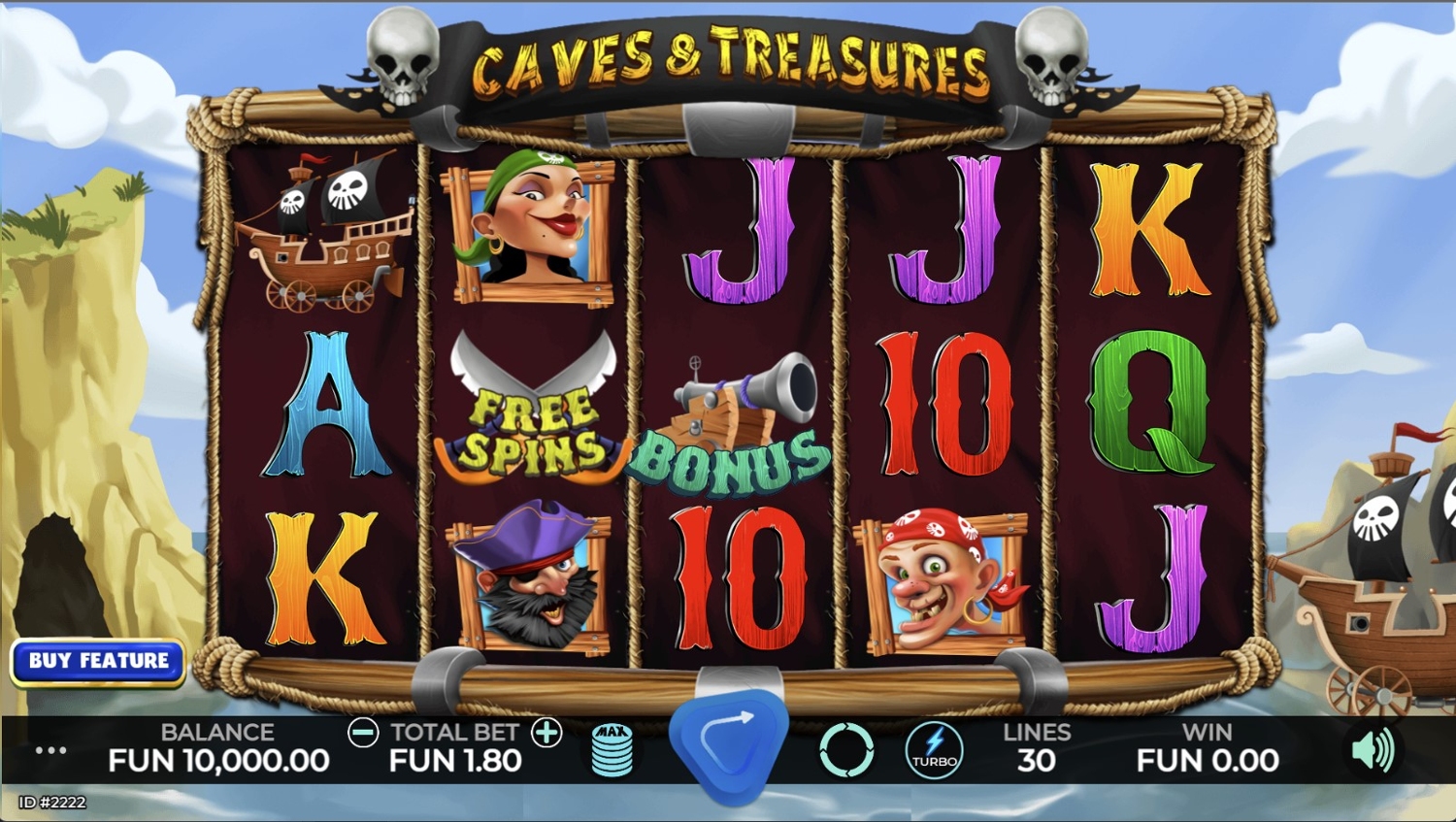 Caves & Treasures Slot Gameplay