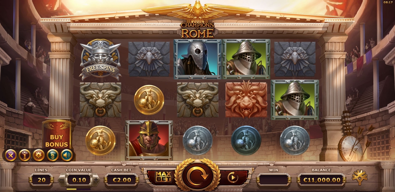 Champions of Rome Slot Gameplay