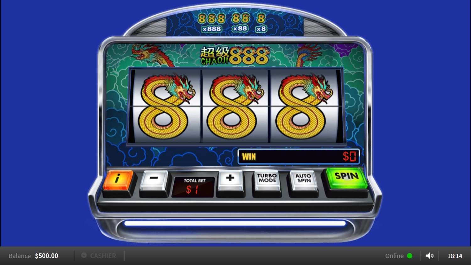 Chaoji 888 Slot Gameplay