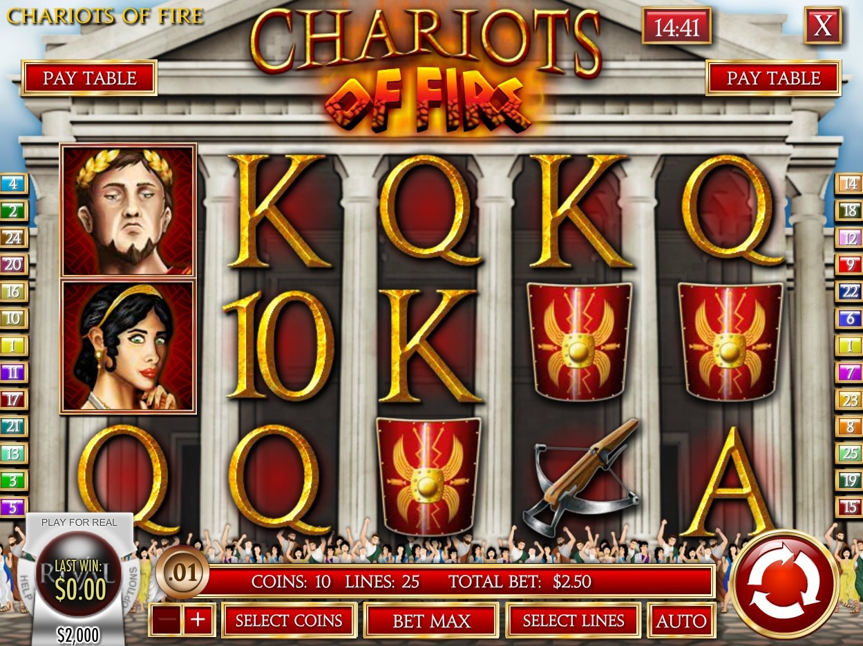 Chariots of Fire Slot Gameplay
