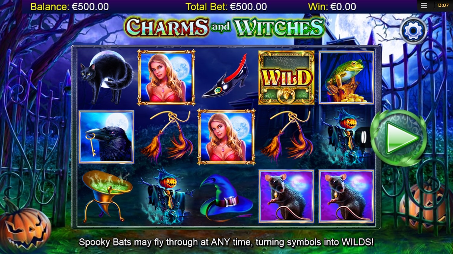 Charms and Witches Slot Gameplay