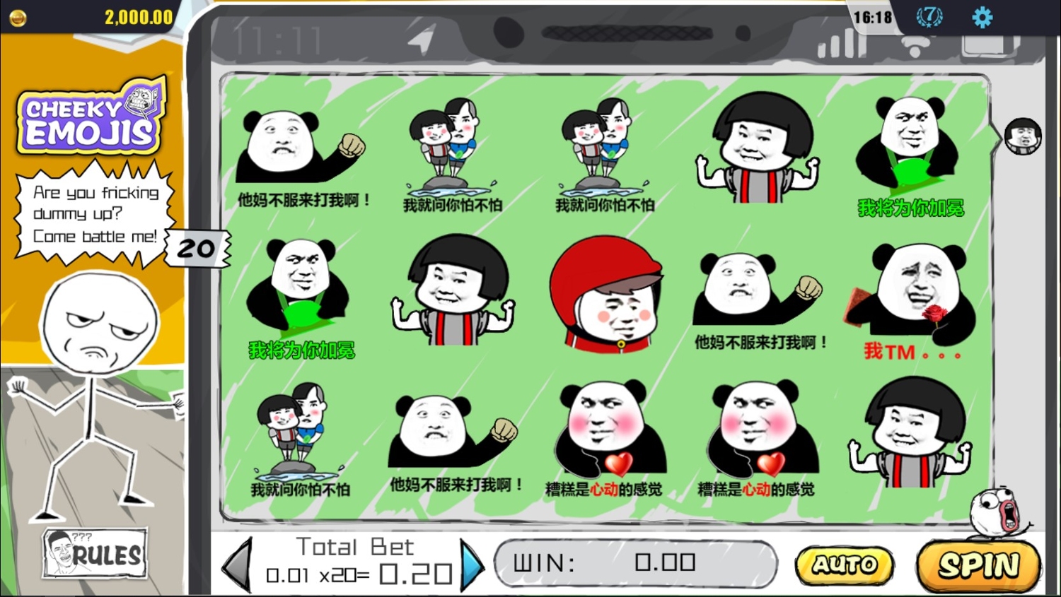 Cheeky Emojis Slot Gameplay