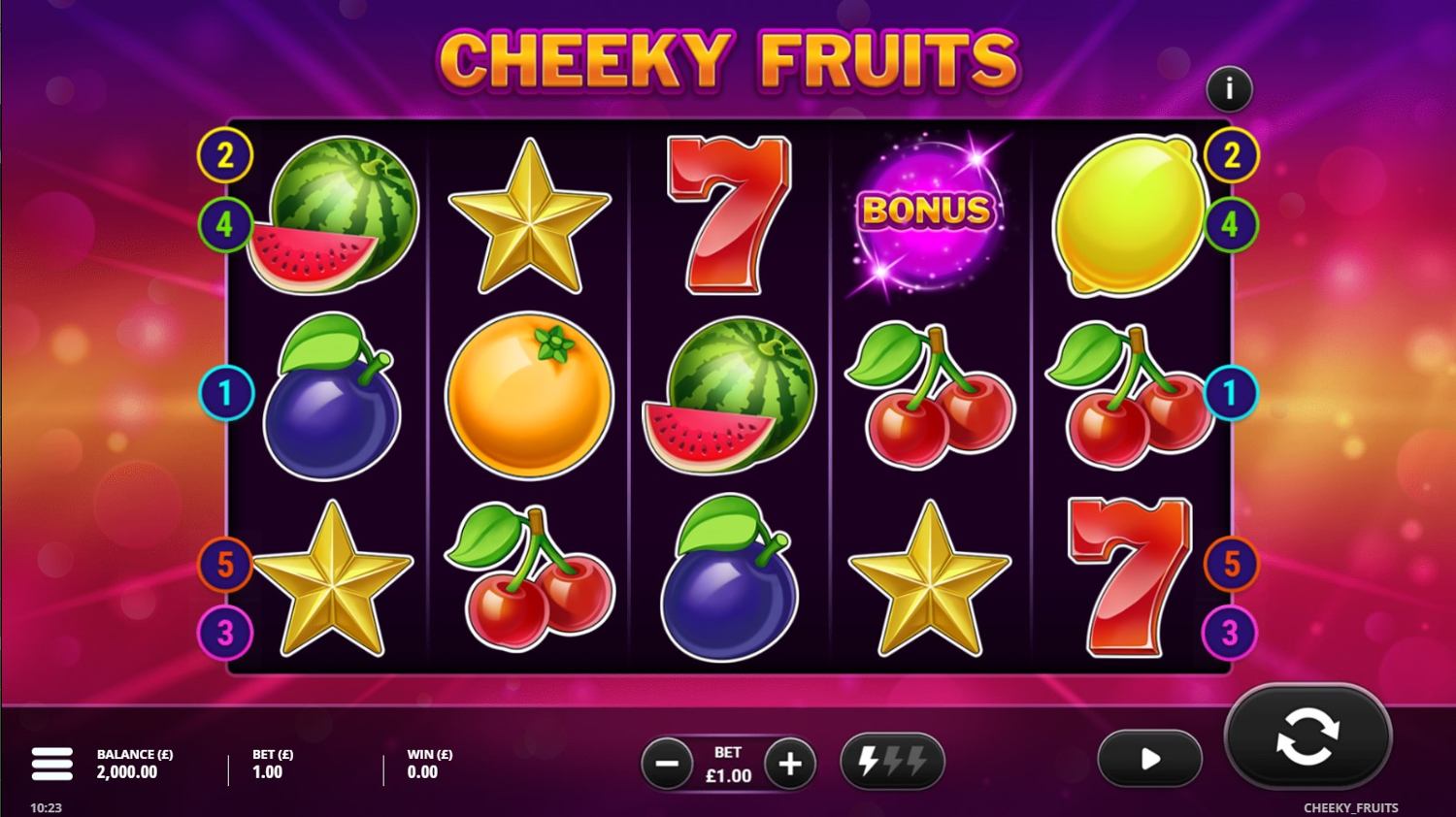 Cheeky Fruits Slot Gameplay