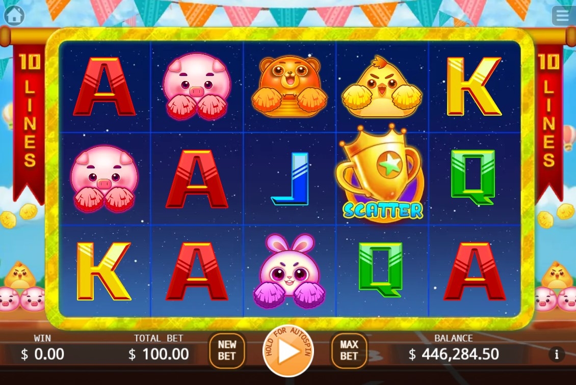 Cheerleading Team Slot Gameplay