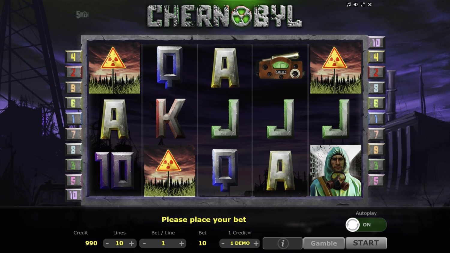 Chernobyl Slot Gameplay