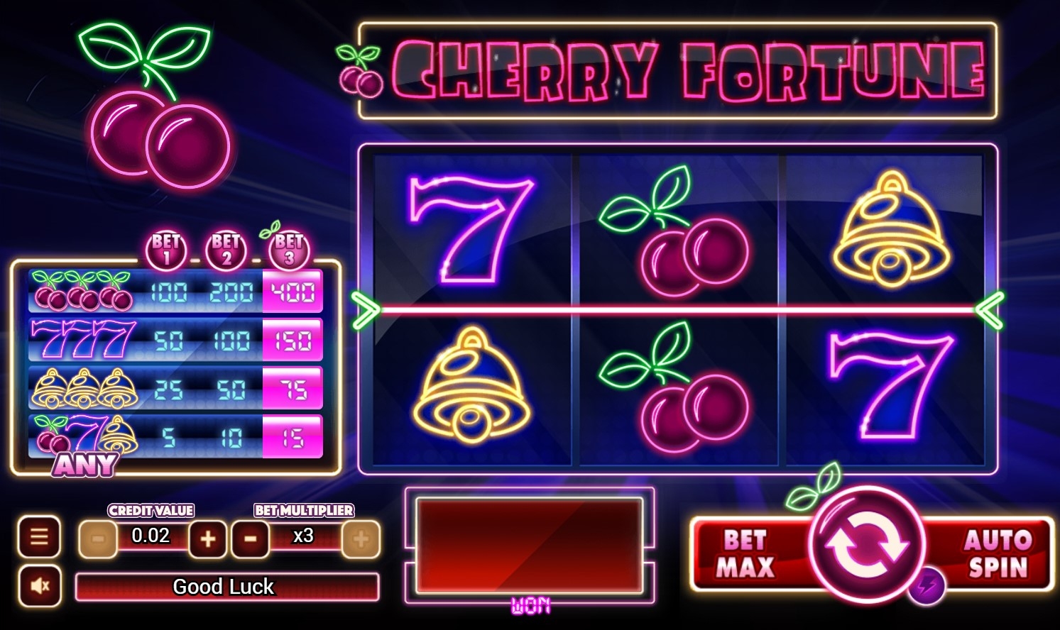 Cherry Fortune Slot Gameplay