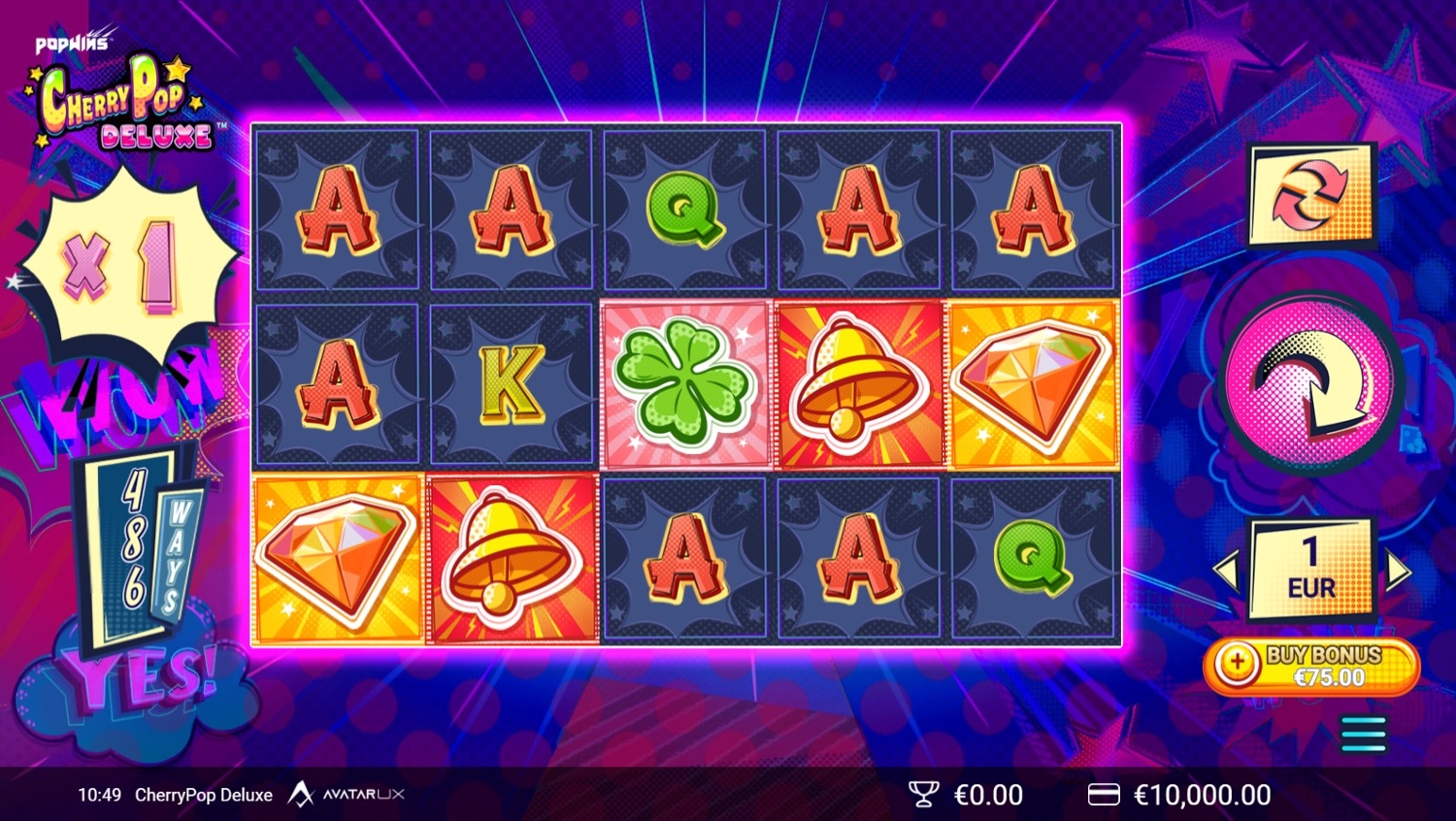 CherryPop Deluxe Slot Gameplay