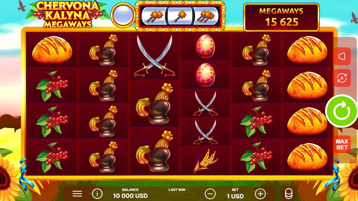 Chervona Kalyna Megaways Slot Gameplay