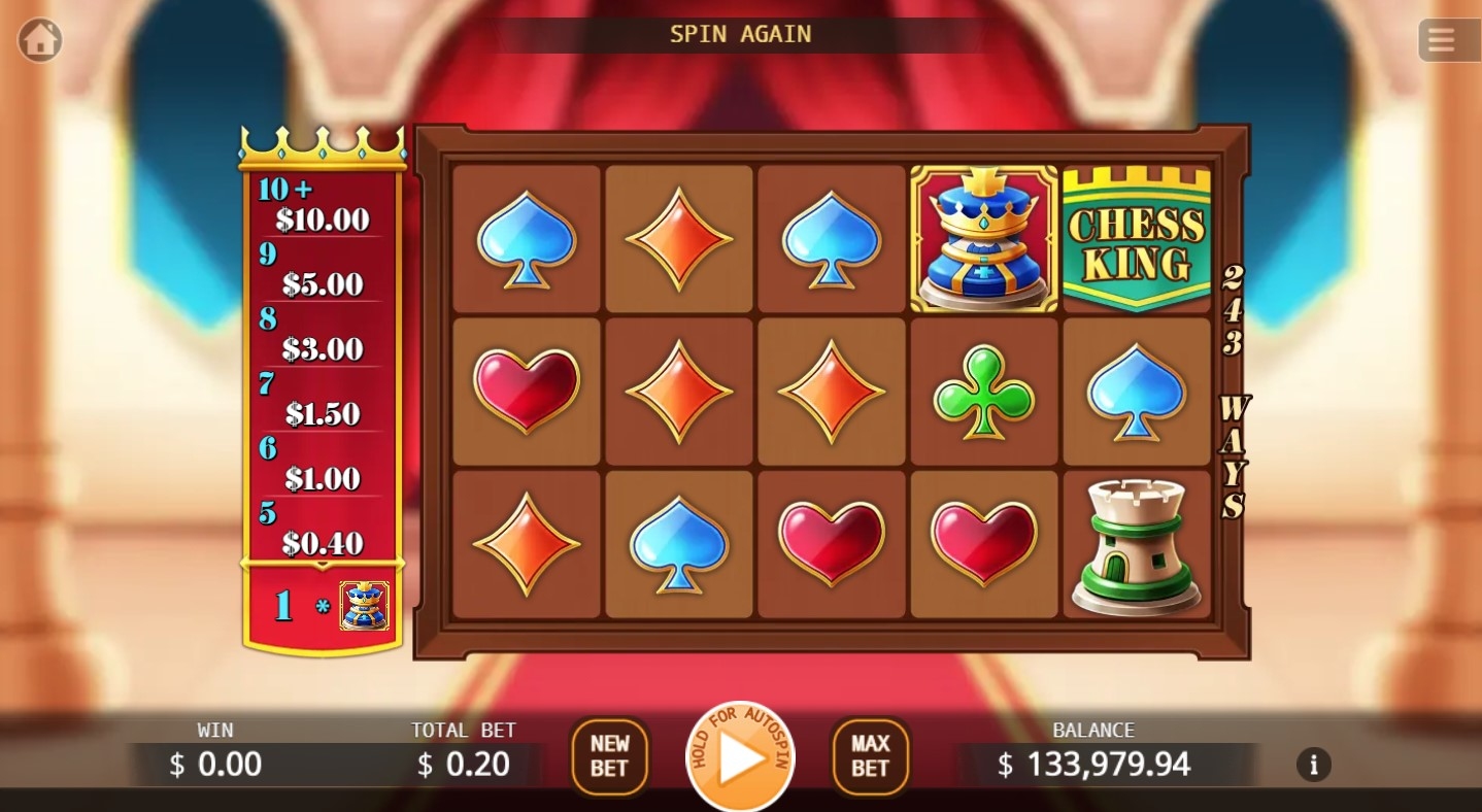 Chess King Slot Gameplay
