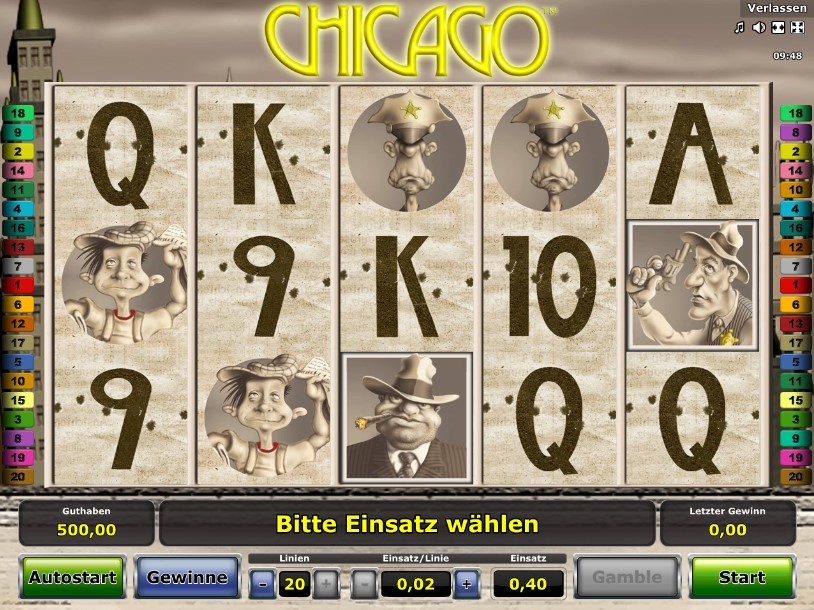 Chicago Slot Gameplay