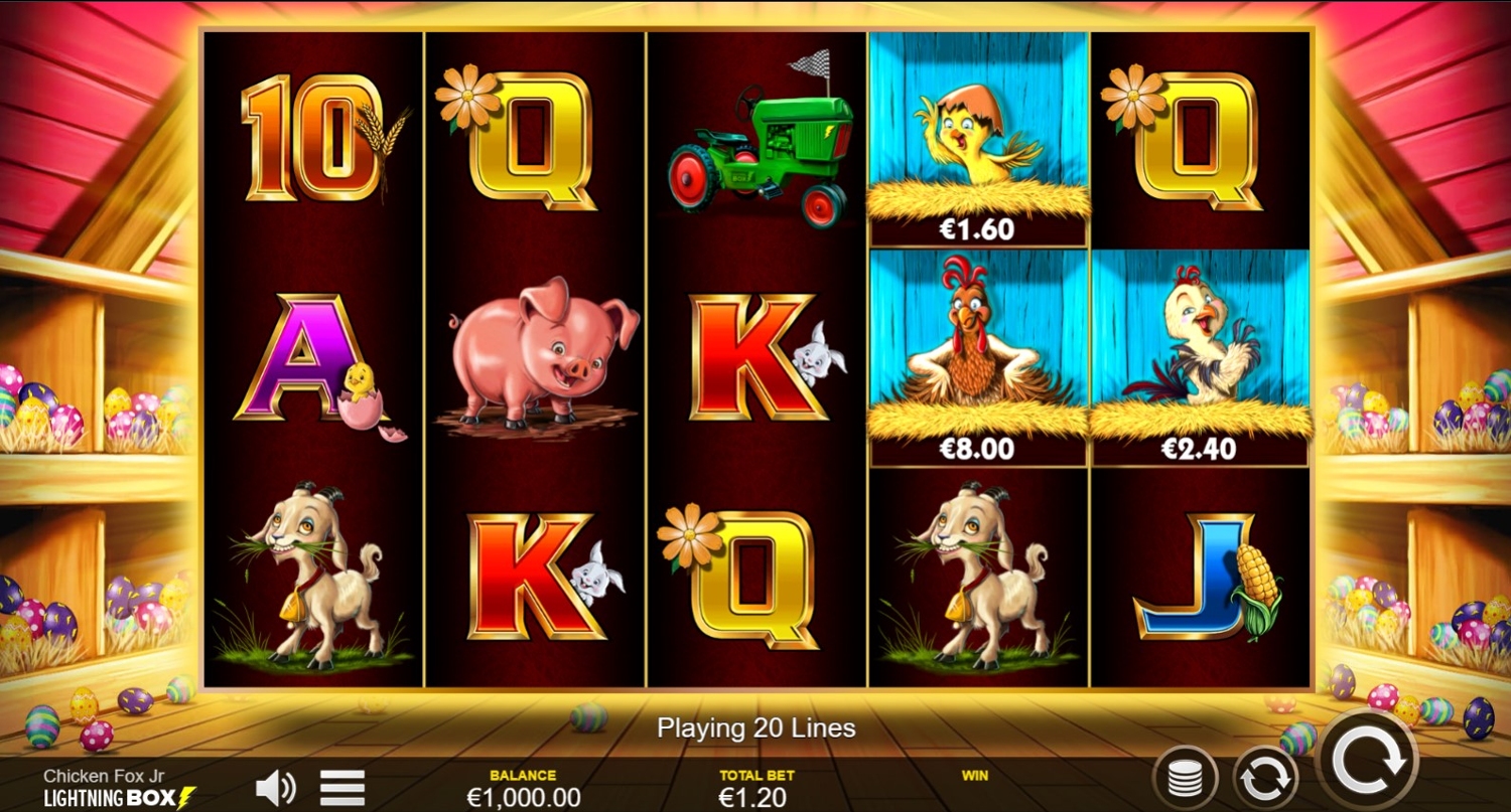 Chicken Fox Jr Slot Gameplay