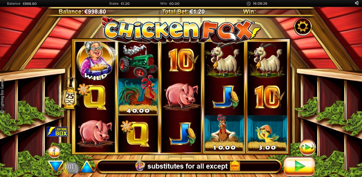 Chicken Fox Slot Gameplay