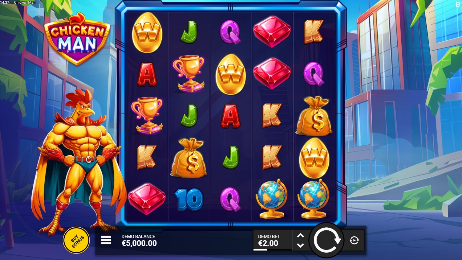 Chicken Man Slot Gameplay