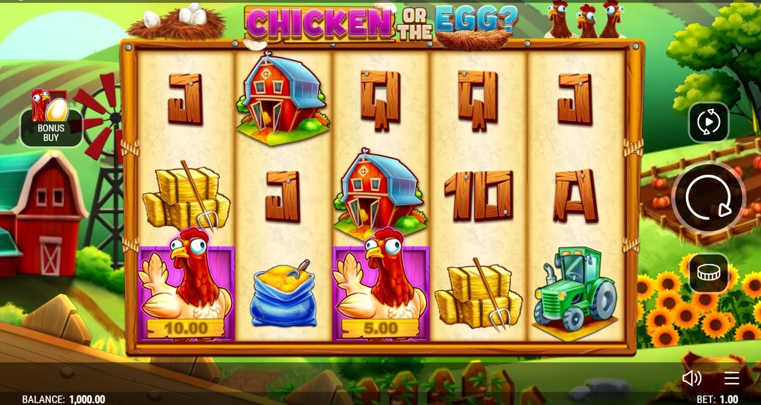 Chicken or the Egg Slot Gameplay