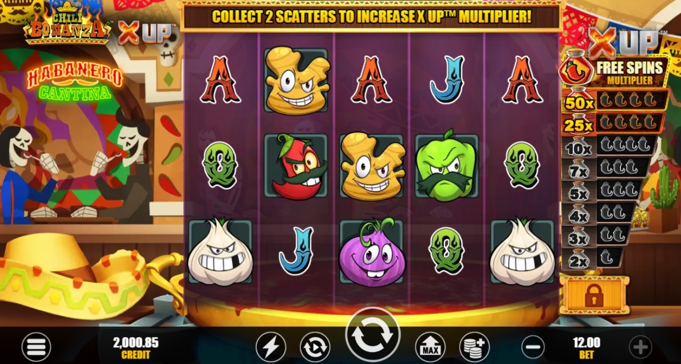 Chili Bonanza X UP Slot Gameplay
