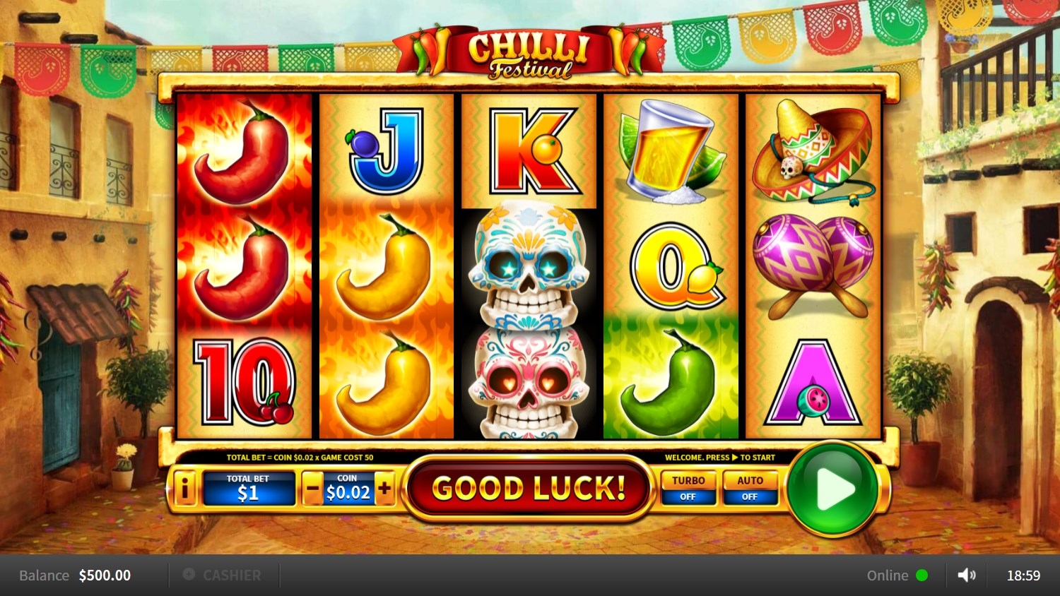 Chilli Festival Slot Gameplay